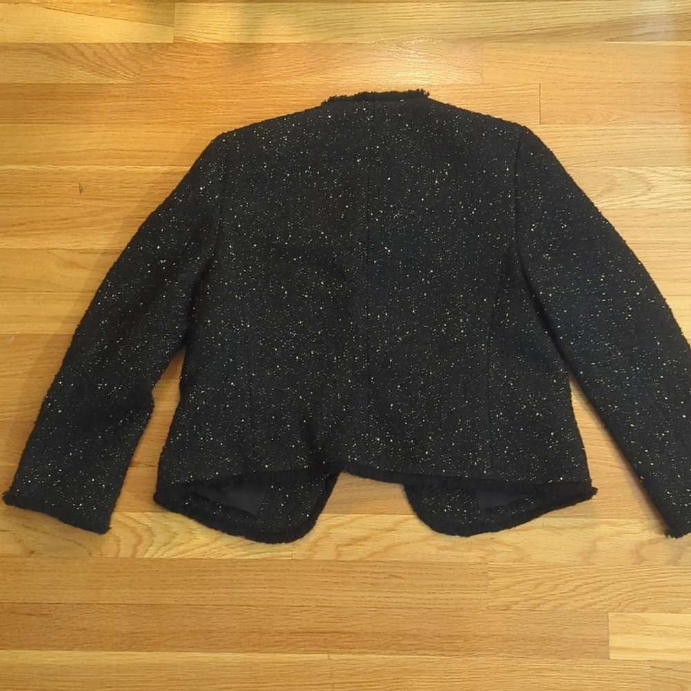 Ann Taylor Black Glitter Blazer - Picture 9 of 12